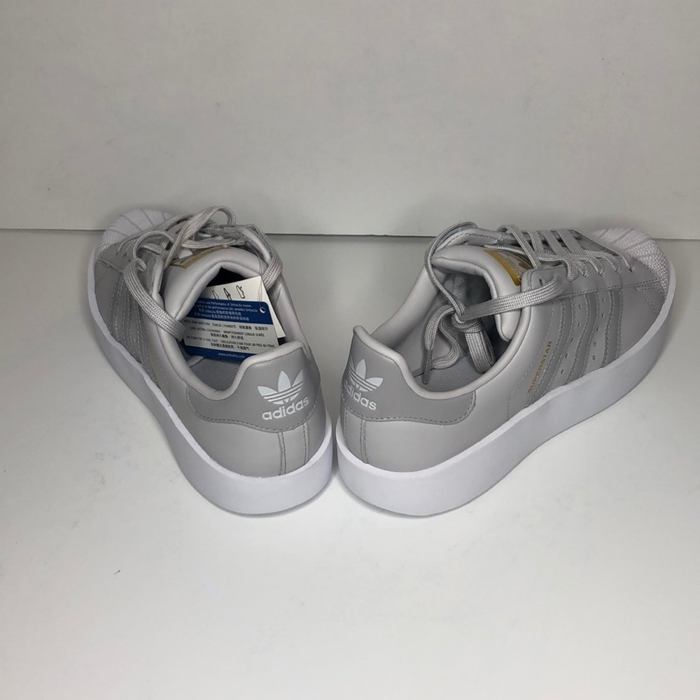 Women’s Adidas Superstar Bold Platform Grey/White - Picture 4 of 6